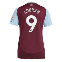 Aston Villa Jhon Duran #9 Replica Home Shirt Ladies 2024-25 Short Sleeve